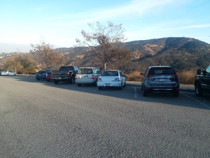 Yeah I parked like crap but I found it interesting that the STi really kind of blends in with “normal” cars without the WANG. I like it.